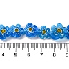 Handmade Millefiori Lampwork Beads Strands LAMP-G164-03C-4