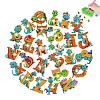 Dinosaur Letter DIY Diamond Sticker Kits PW-WG21D96-01-5