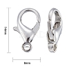 Zinc Alloy Lobster Claw Clasps E105-3