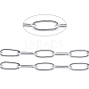 304 Stainless Steel Paperclip Chains CHS-F010-01B-P-01-1