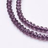 Crystal Glass Beads Strands X-GLAA-D032-3.5x2.5-07-3