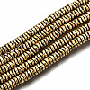 Electroplate Non-magnetic Synthetic Hematite Beads Strands G-T114-55G-1