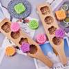 Star & & Flower & Flat Round & Square Wooden Press Mooncake Molds BAKE-SZ0001-06-5