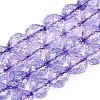 Crackle Transparent Glass Beads Strands GLAA-N068-04A-07-1