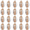 SUNNYCLUE 20Pcs Electroplated Natural Cowrie Shell Pendants SSHEL-SC0001-23-1