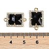 Natural Obsidian Faceted Rectangle Links G-I375-07G-01-3