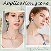 36Pcs 6 Styles Brass Clip-on Earring Converters Findings KK-SC0004-73-5