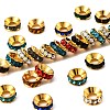 Brass Rhinestone Spacer Beads RB-A020-9mm-G-1