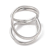 Non-Tarnish 304 Stainless Steel Finger Rings for Women RJEW-G315-01P-3