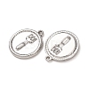 304 Stainless Steel Pendants STAS-K331-01F-S-2