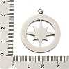 304 Stainless Steel Pendants STAS-O003-11P-3