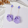 Spray Painted Alloy Enamel Dangle Stud Earrings FS-WG98629-11-1