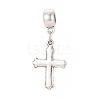 Tibetan Style Alloy European Dangle Charms MPDL-G026-01AS-2