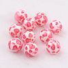 Spray Painted Resin Beads LS-GLAA-F049-A17-1