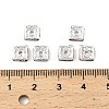 Brass Rhinestone Spacer Beads RSB072-07S-4