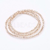 Electroplate Glass Beads Strands EGLA-J025-F16-2