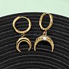 5Pcs 304 Stainless Steel Hoop Earrings EJEW-G447-02G-3