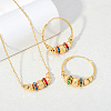 Bohemia Brass Jewelry Set SJEW-F224-02G-1