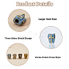 4Pcs 4 Styles Brass European Beads KK-HS0002-03-4