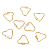 8Pcs 2 Styles 304 Stainless Steel Screw Carabiner Lock Charms STAS-TA0005-51-3