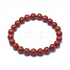 Natural Red Jasper Bead Stretch Bracelets BJEW-K212-C-012-2