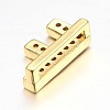 Brass Micro Pave Cubic Zirconia Slide Charms ZIRC-G147-36G-F-NR-2