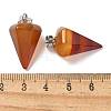Natural Red Agate Pendants G-B127-13P-01-3