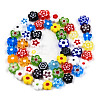 Handmade Millefiori Glass Bead Strands LAMP-N029-017B-08-2