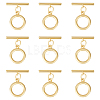 10Pcs Brass Toggle Clasps FIND-BC0005-72-1
