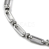 304 Stainless Steel Oval Link Bracelets for Men Women BJEW-G725-07P-2