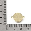 Natural White Shell Brass Flat Round Links Connector Charms KK-C262-03B-01G-3
