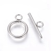 Non-Tarnish 304 Stainless Steel Toggle Clasps STAS-I120-61A-P-1