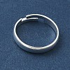 Adjustable Brass Finger Rings Components KK-K414-09S-2