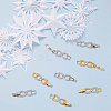 10Pcs 2 Colors Bowknot Rack Plating Brass Clear Cubic Zirconia Watch Band Clasps ZIRC-DC0001-09-5