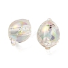 UV Plating Rainbow Iridescent Acrylic Beads OACR-F004-07F-2