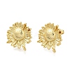 Rack Plating Brass Stud Earring Finding EJEW-H016-39G-2