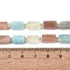 Natural Lemon Quartz & Flower Amazonite & Sunstone Beads Strands G-Q614-01A-06-5