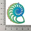 Ion Plating(IP) 201 Stainless Steel Etched Metal Embellishments Pendants STAS-G328-02G-RC-3