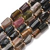 Natural Multicolor Tourmaline Beads Strands G-D110-H02-01-1