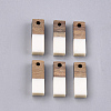 Resin & Walnut Wood Pendants RESI-S358-19B-1