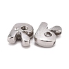 Letter Slider Beads for Watch Band Bracelet Making ALRI-O012-R-NR-1