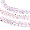 Transparent Painted Glass Beads Strands X1-DGLA-A034-T4mm-A05-4