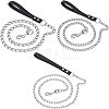 3Pcs 3 Style Iron Curb Chains & PU Leather Handles Ropes AJEW-CA0001-69-1