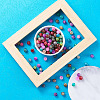 Spray Painted Glass Beads GLAA-TA0001-03-6