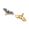 304 Stainless Steel Enamel Pendants STAS-L316-23G-09-2