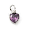 Brass Micro Pave Cubic Zirconia Pendants KK-H204-01P-03-1