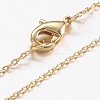 Brass Chain Necklaces X-MAK-L009-03G-1