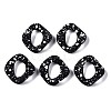 Spray Painted CCB Plastic Linking Rings LS-CCB-Q091-019B-1