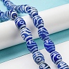 Blue Tibetan Style dZi Beads Strands TDZI-NH0001-C06-01-2