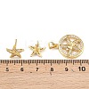 Brass Micro Pave Cubic Zirconia Pendant & Stud Earrings Sets for Women SJEW-F227-01J-G-3